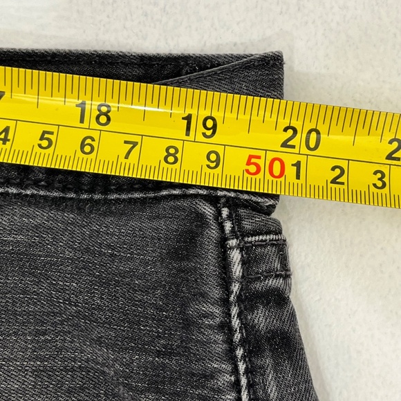 Vtg Levi's 501 Jeans Mens 42x32 Made In USA Black Button Fly Straight Denim - Picture 6 of 13